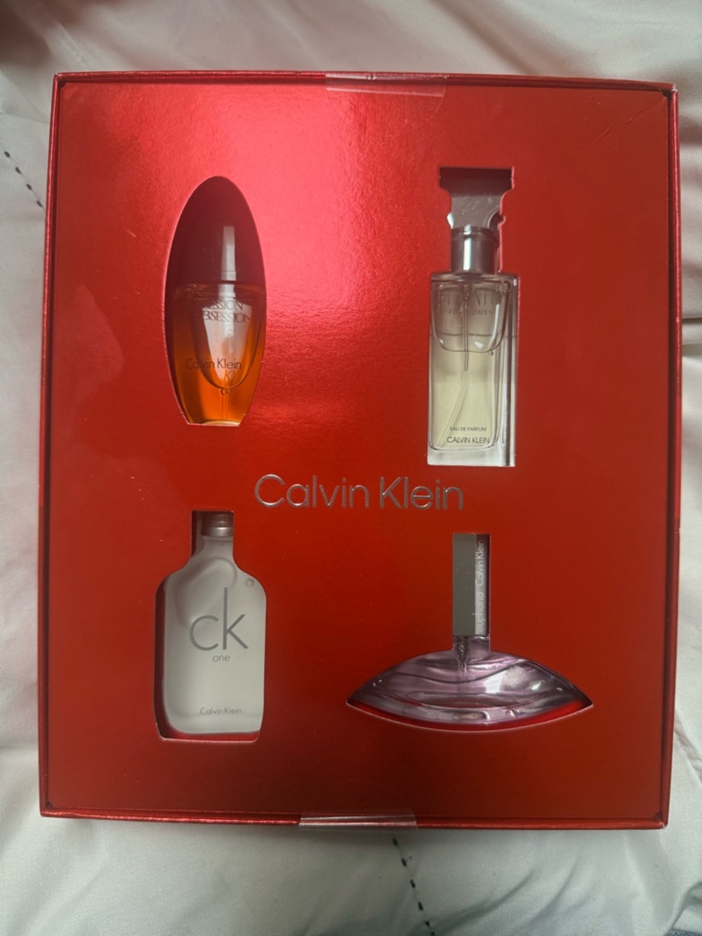 Calvin Klein Fragrance Gift Set - Assorted Mini Bottles (Red Box)